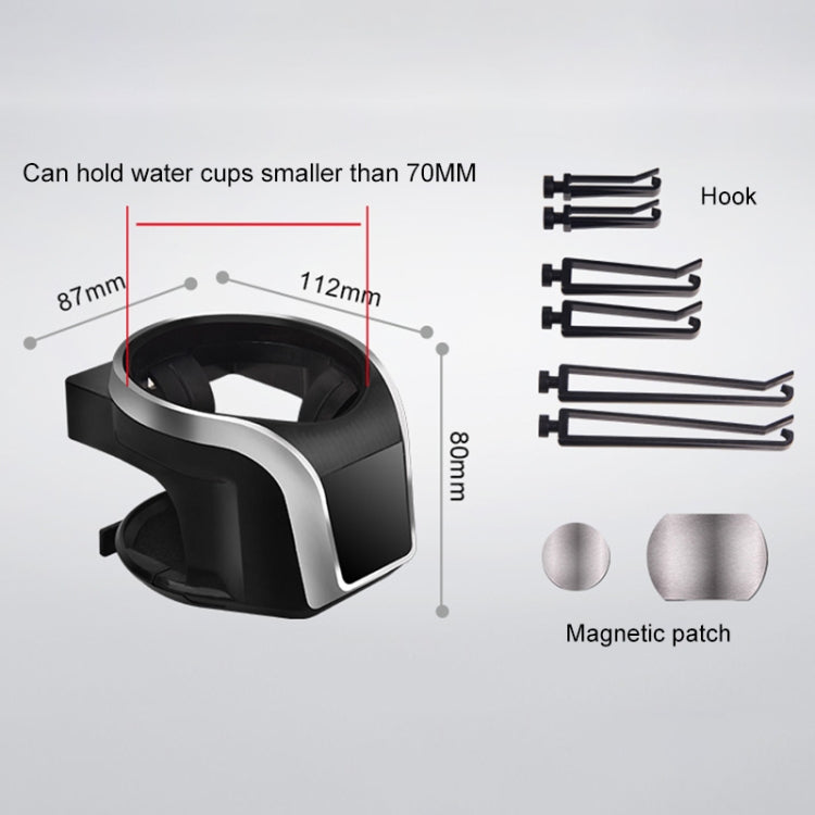 2 in 1 Car Air Outlet Magnetic Mount ที่วางแก้วเครื่องดื่มขาตั้งที่วางโทรศัพท์, 2 in 1 Phone Holder, 2 in 1 Phone Holder(Red)