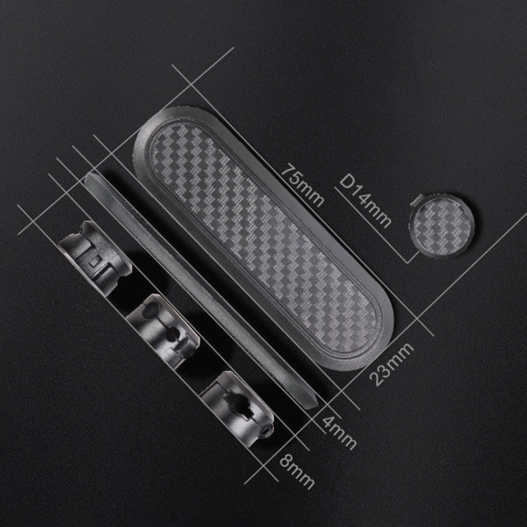 รถคาร์บอนไฟเบอร์ Magnetic Clamp กล่องเก็บสายเคเบิล Creative Desktop Hub Organizer, Desktop Hub Organizer
