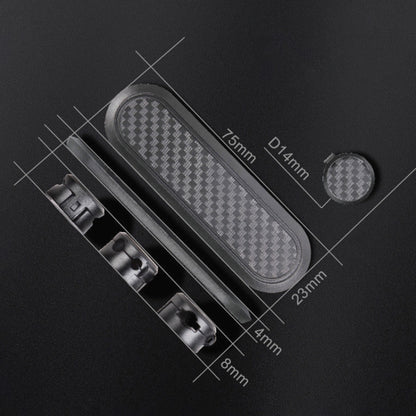รถคาร์บอนไฟเบอร์ Magnetic Clamp กล่องเก็บสายเคเบิล Creative Desktop Hub Organizer, Desktop Hub Organizer