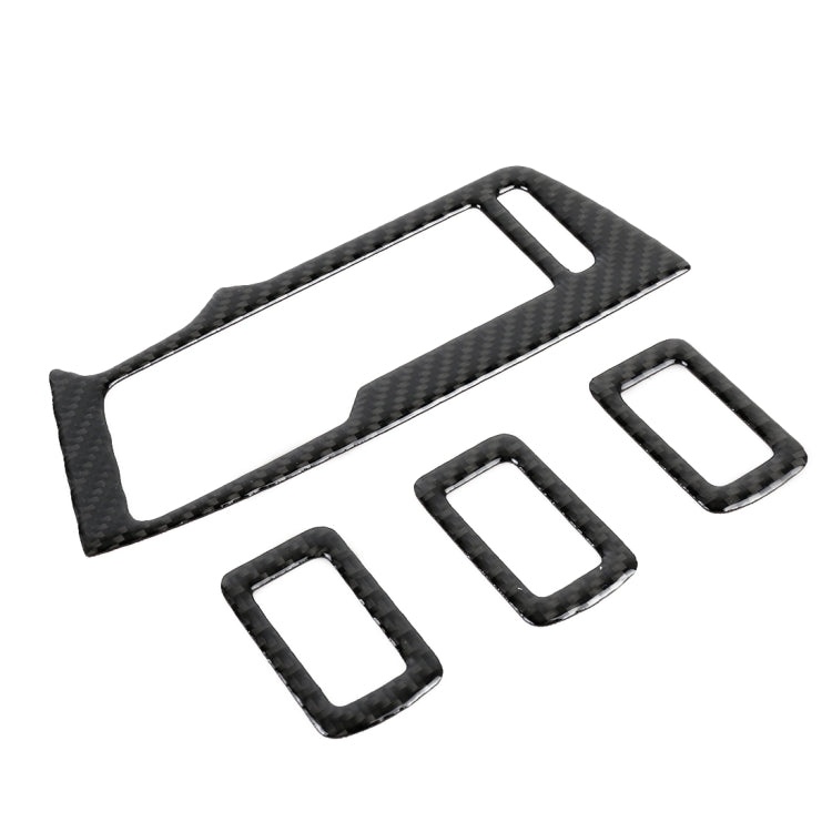 รถคาร์บอนไฟเบอร์กระจกหน้าต่าง Lifter แผงสติกเกอร์ตกแต่งสำหรับ Volkswagen Tiguan L, Window Glass Lifter