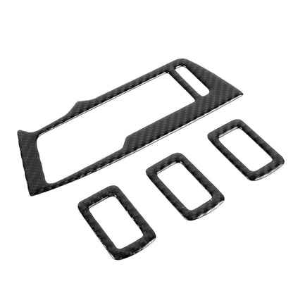 รถคาร์บอนไฟเบอร์กระจกหน้าต่าง Lifter แผงสติกเกอร์ตกแต่งสำหรับ Volkswagen Tiguan L, Window Glass Lifter