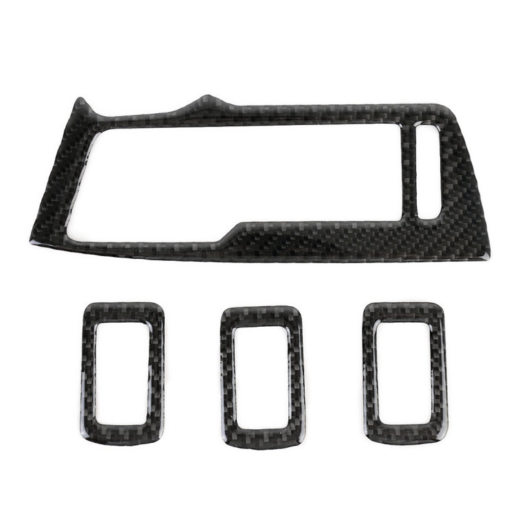 รถคาร์บอนไฟเบอร์กระจกหน้าต่าง Lifter แผงสติกเกอร์ตกแต่งสำหรับ Volkswagen Tiguan L, Window Glass Lifter