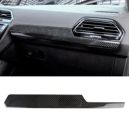 รถคาร์บอนไฟเบอร์แดชบอร์ดแถบตกแต่งสำหรับ Volkswagen Tiguan L, Dashboard