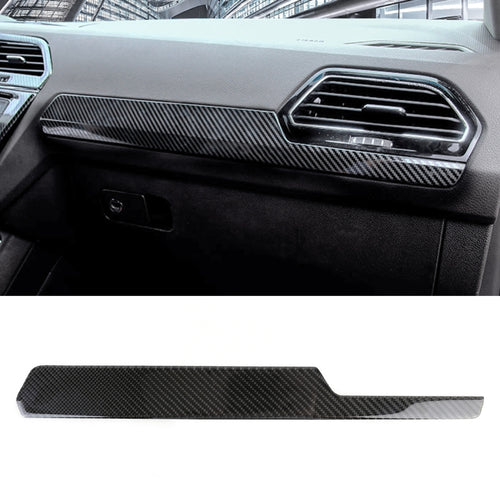 รถคาร์บอนไฟเบอร์แดชบอร์ดแถบตกแต่งสำหรับ Volkswagen Tiguan L, Dashboard
