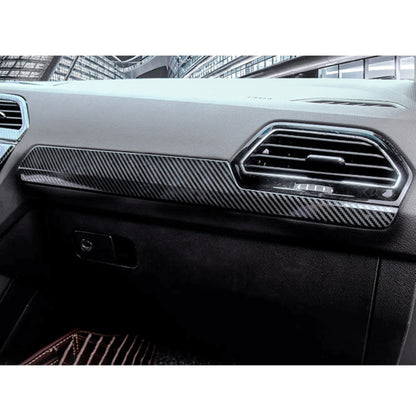 รถคาร์บอนไฟเบอร์แดชบอร์ดแถบตกแต่งสำหรับ Volkswagen Tiguan L, Dashboard