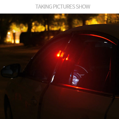 2 ชิ้นรถ LED ไฟเตือนประตูป้องกันการชนประตูเปิดไฟกระพริบไฟ, Door Warning Lights (Silver)