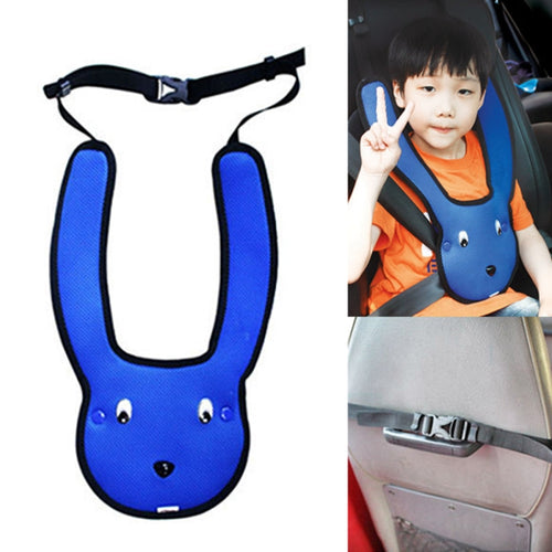 รถเด็กกระต่ายไหล่คู่ปรับเข็มขัดนิรภัย, Blue, Red