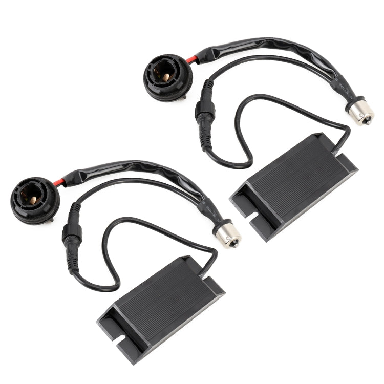 2 ชิ้น 1156 / BAU15S DC12V 50 วัตต์ 6 โอห์มไฟเลี้ยว / ไฟถอยหลัง / ไฟเบรกแยกตัวถอดรหัสความต้านทานคู่, 1156 / BAU15S
