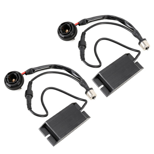 2 ชิ้น 1156 / BAU15S DC12V 50 วัตต์ 6 โอห์มไฟเลี้ยว / ไฟถอยหลัง / ไฟเบรกแยกตัวถอดรหัสความต้านทานคู่, 1156 / BAU15S