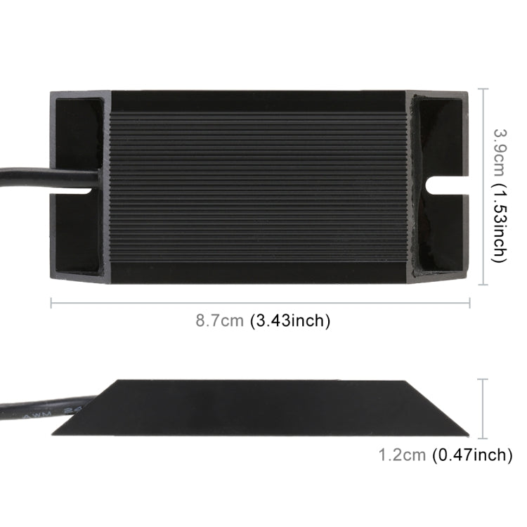 2 ชิ้น 1156 / BAU15S DC12V 50 วัตต์ 6 โอห์มไฟเลี้ยว / ไฟถอยหลัง / ไฟเบรกแยกตัวถอดรหัสความต้านทานคู่, 1156 / BAU15S