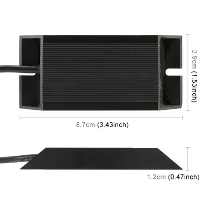 2 ชิ้น 1156 / BAU15S DC12V 50 วัตต์ 6 โอห์มไฟเลี้ยว / ไฟถอยหลัง / ไฟเบรกแยกตัวถอดรหัสความต้านทานคู่, 1156 / BAU15S