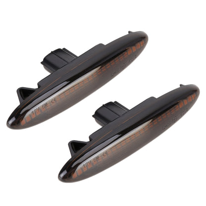 2 ชิ้น DC12V / 5 วัตต์รถ LED แบบไดนามิกไฟกระพริบด้านข้างไหลน้ำเลี้ยวไฟสัญญาณสำหรับเล็กซัส, แสงสีเหลืองอำพัน, For Lexus (Black), For Lexus