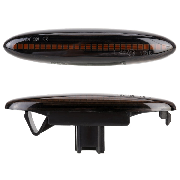 2 ชิ้น DC12V / 5 วัตต์รถ LED แบบไดนามิกไฟกระพริบด้านข้างไหลน้ำเลี้ยวไฟสัญญาณสำหรับเล็กซัส, แสงสีเหลืองอำพัน, For Lexus (Black), For Lexus