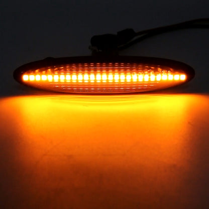 2 ชิ้น DC12V / 5 วัตต์รถ LED แบบไดนามิกไฟกระพริบด้านข้างไหลน้ำเลี้ยวไฟสัญญาณสำหรับเล็กซัส, แสงสีเหลืองอำพัน, For Lexus (Black), For Lexus