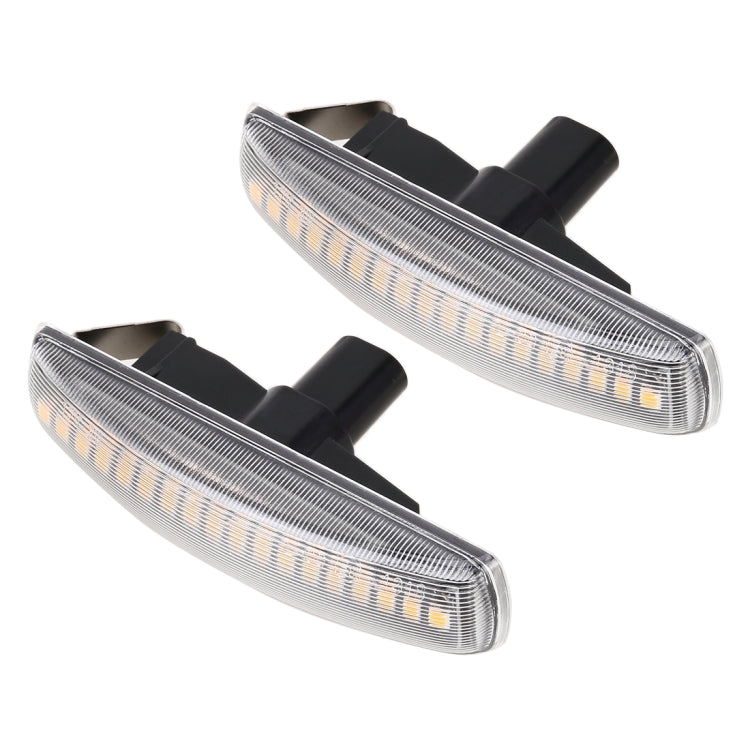 2 ชิ้น DC12V/3 วัตต์รถ LED แบบไดนามิกไฟกระพริบด้านข้างไฟไหลน้ำเลี้ยวไฟสัญญาณสำหรับ Land Rover, amber Light, For Land Rover