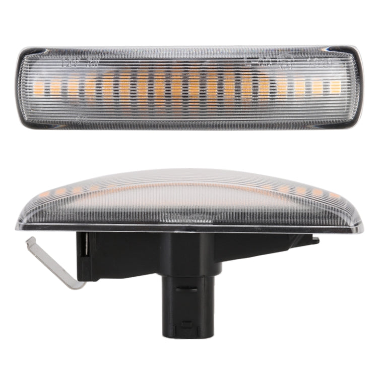 2 ชิ้น DC12V/3 วัตต์รถ LED แบบไดนามิกไฟกระพริบด้านข้างไฟไหลน้ำเลี้ยวไฟสัญญาณสำหรับ Land Rover, amber Light, For Land Rover