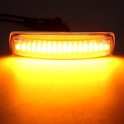 2 ชิ้น DC12V/3 วัตต์รถ LED แบบไดนามิกไฟกระพริบด้านข้างไฟไหลน้ำเลี้ยวไฟสัญญาณสำหรับ Land Rover, amber Light, For Land Rover