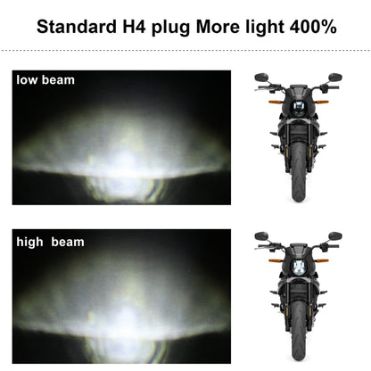 EagleVision DC9-30V 35W 6000K 4000LM 5.75 นิ้วรอบรถจักรยานยนต์ 6LEDs ไฟหน้าสำหรับ Harley-Davidson, 5.75 inch 6LEDs