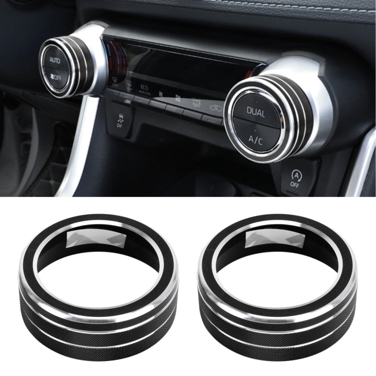 2 ชิ้นรถอลูมิเนียมอัลลอยด์เครื่องปรับอากาศลูกบิดกรณีสำหรับโตโยต้า RAV4 / Wildlander, For Toyota RAV4 / Wildlander (Black), For Toyota RAV4 / Wildlander (Blue), For Toyota RAV4 / Wildlander (Red)