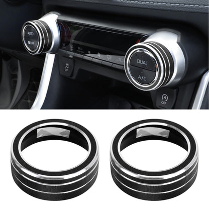 2 ชิ้นรถอลูมิเนียมอัลลอยด์เครื่องปรับอากาศลูกบิดกรณีสำหรับโตโยต้า RAV4 / Wildlander, For Toyota RAV4 / Wildlander (Black), For Toyota RAV4 / Wildlander (Blue), For Toyota RAV4 / Wildlander (Red)