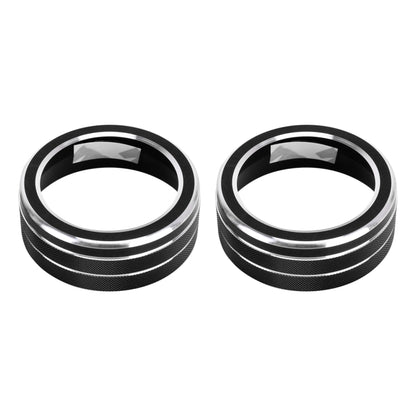 2 ชิ้นรถอลูมิเนียมอัลลอยด์เครื่องปรับอากาศลูกบิดกรณีสำหรับโตโยต้า RAV4 / Wildlander, For Toyota RAV4 / Wildlander (Black), For Toyota RAV4 / Wildlander (Blue), For Toyota RAV4 / Wildlander (Red)