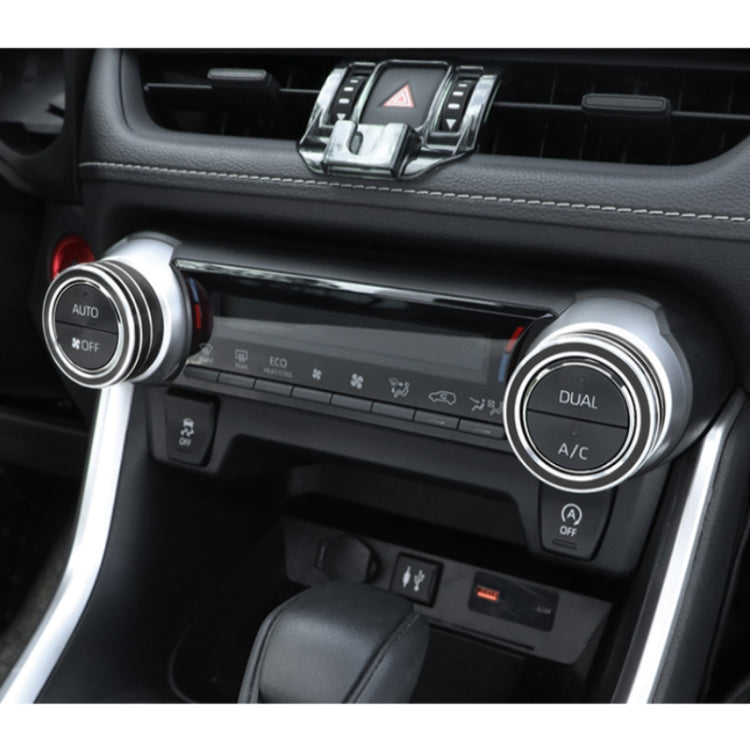 2 ชิ้นรถอลูมิเนียมอัลลอยด์เครื่องปรับอากาศลูกบิดกรณีสำหรับโตโยต้า RAV4 / Wildlander, For Toyota RAV4 / Wildlander (Black), For Toyota RAV4 / Wildlander (Blue), For Toyota RAV4 / Wildlander (Red)