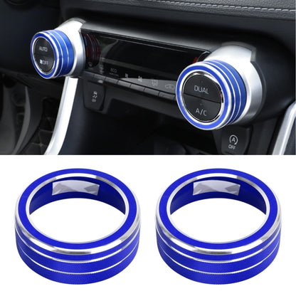 2 ชิ้นรถอลูมิเนียมอัลลอยด์เครื่องปรับอากาศลูกบิดกรณีสำหรับโตโยต้า RAV4 / Wildlander, For Toyota RAV4 / Wildlander (Black), For Toyota RAV4 / Wildlander (Blue), For Toyota RAV4 / Wildlander (Red)