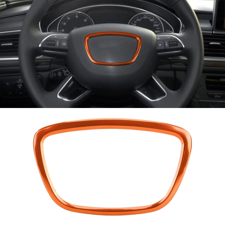 รถ Auto พวงมาลัยแหวนฝาครอบสติกเกอร์ Trim ตกแต่งสำหรับ Audi