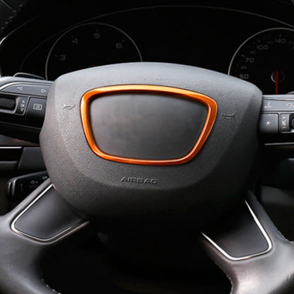 รถ Auto พวงมาลัยแหวนฝาครอบสติกเกอร์ Trim ตกแต่งสำหรับ Audi