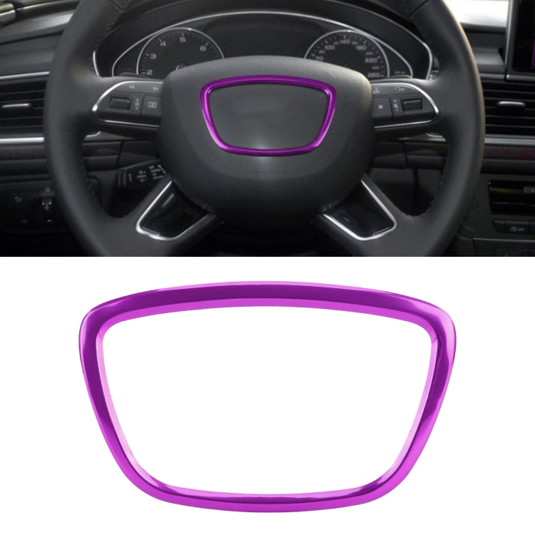 รถ Auto พวงมาลัยแหวนฝาครอบสติกเกอร์ Trim ตกแต่งสำหรับ Audi