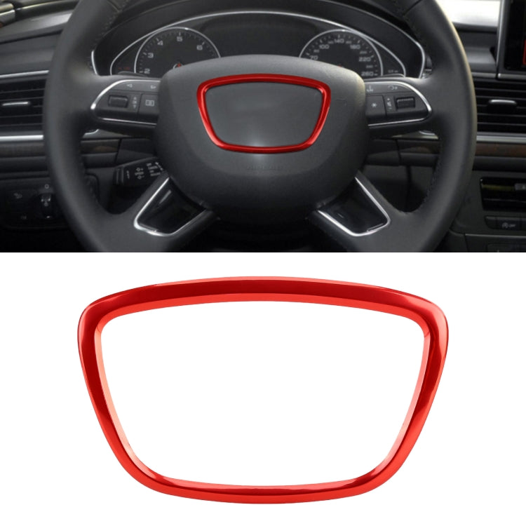รถ Auto พวงมาลัยแหวนฝาครอบสติกเกอร์ Trim ตกแต่งสำหรับ Audi