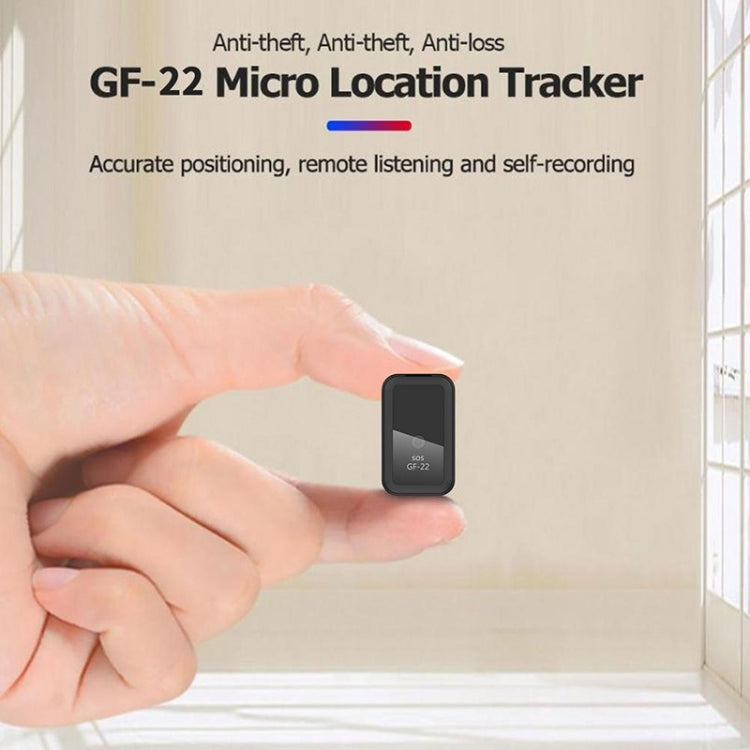 GF22 รถ GPS ติดตามอุปกรณ์ป้องกันการโจรกรรมการดูดซับตำแหน่งแม่เหล็กป้องกันการสูญหายอุปกรณ์ควบคุมเสียงบันทึกได้, GF22