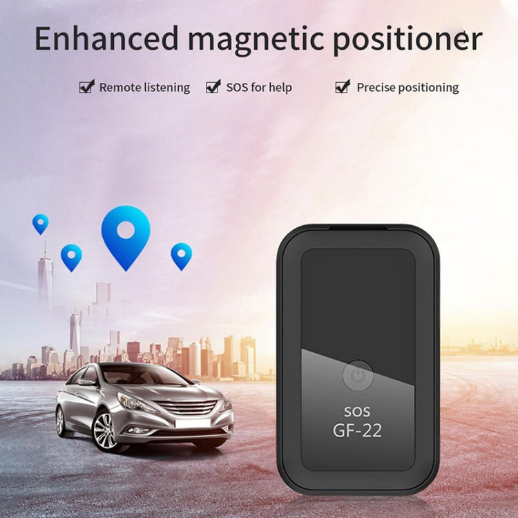 GF22 รถ GPS ติดตามอุปกรณ์ป้องกันการโจรกรรมการดูดซับตำแหน่งแม่เหล็กป้องกันการสูญหายอุปกรณ์ควบคุมเสียงบันทึกได้, GF22