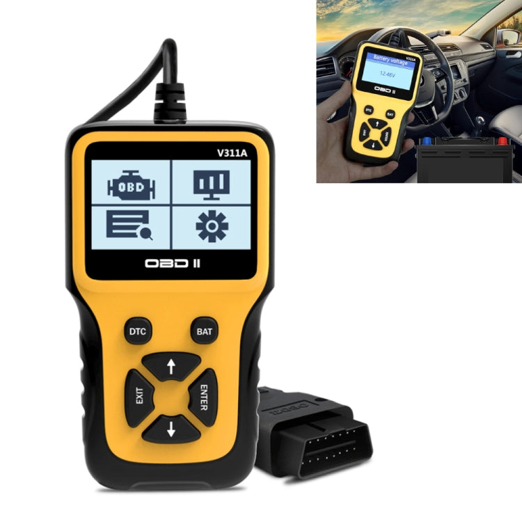 V311A รถมือถือ V1.1 OBD2 เครื่องตรวจจับข้อบกพร่อง OBD2 เครื่องมือวินิจฉัย, V311A