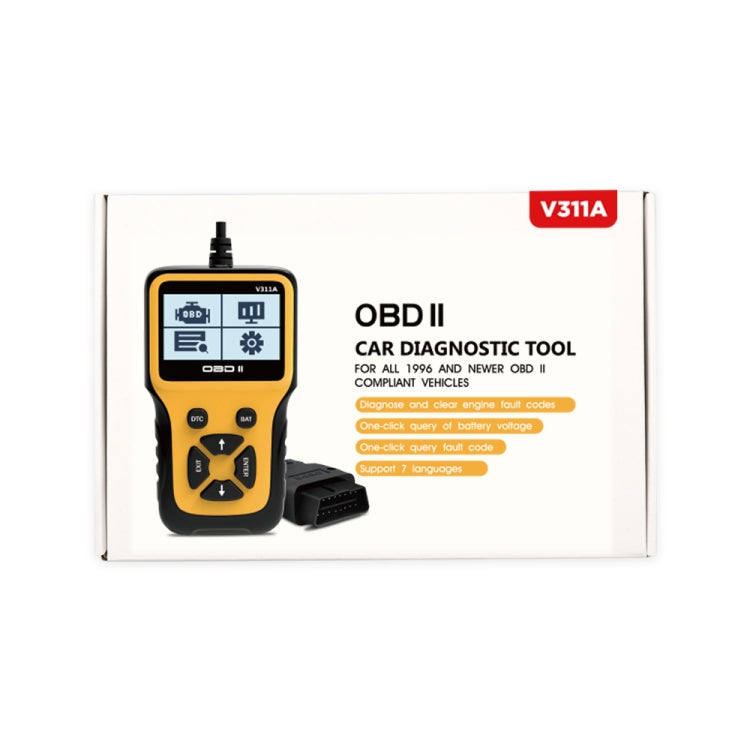 V311A รถมือถือ V1.1 OBD2 เครื่องตรวจจับข้อบกพร่อง OBD2 เครื่องมือวินิจฉัย, V311A