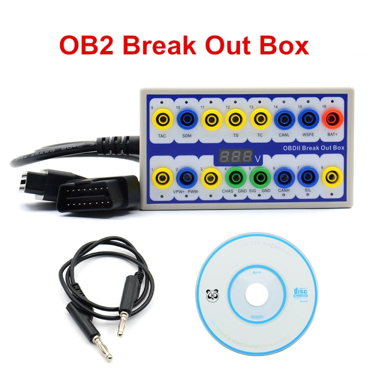 รถโปรโตคอลOBDIIเครื่องตรวจจับBreak Outกล่อง, Break Out Box
