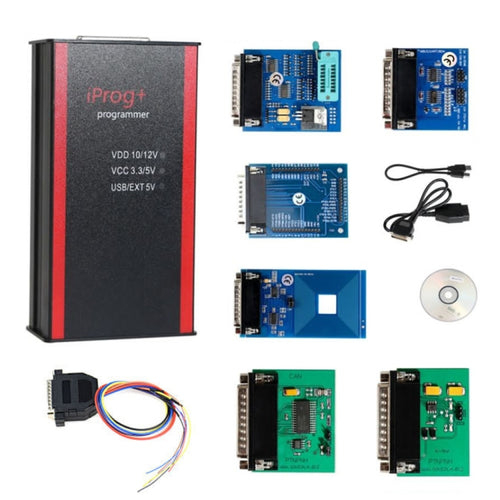 Iprog + Pro V48 โปรแกรมเมอร์กุญแจรถเครื่องมือรีเซ็ตมาตรวัดระยะทางถุงลมนิรภัย, V48