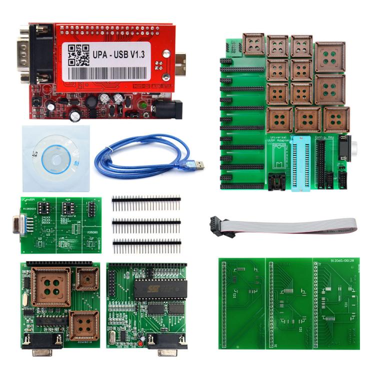 UPA V1.3 รถ USB โปรแกรมเมอร์ ECU Chip Tuning Eeprom ชุดเต็ม, UPA V1.3 Full Set