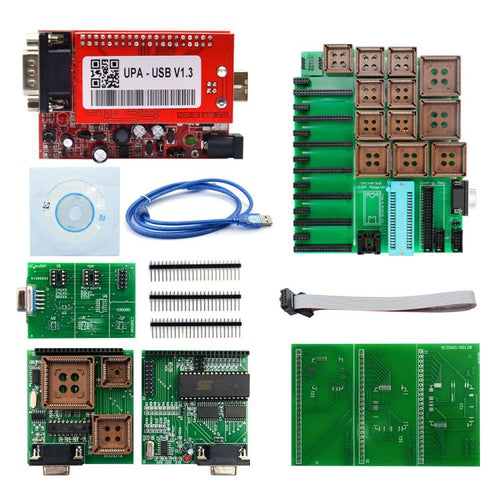 UPA V1.3 รถ USB โปรแกรมเมอร์ ECU Chip Tuning Eeprom ชุดเต็ม, UPA V1.3 Full Set
