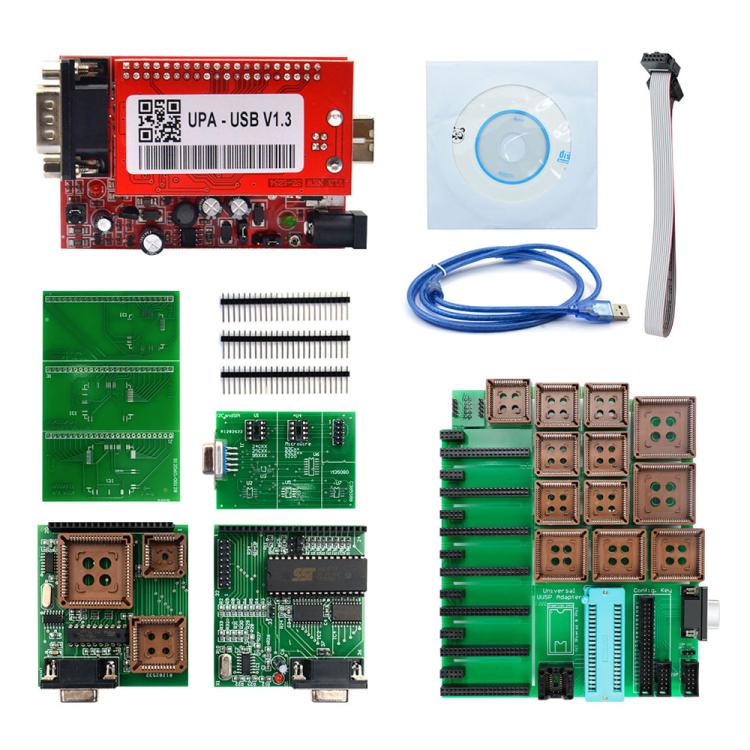 UPA V1.3 รถ USB โปรแกรมเมอร์ ECU Chip Tuning Eeprom ชุดเต็ม, UPA V1.3 Full Set