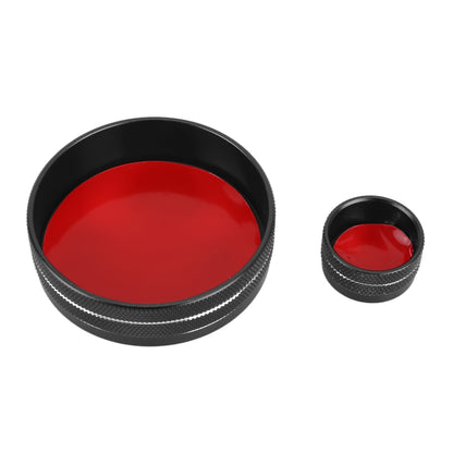 2 ชิ้นรถโลหะปุ่มควบคุมกลางกรณีสำหรับคาดิลแลค, For Cadillac (Black), For Cadillac (Blue), For Cadillac (Red)