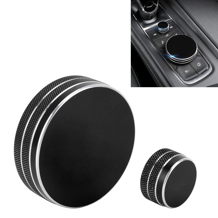 2 ชิ้นรถโลหะปุ่มควบคุมกลางกรณีสำหรับคาดิลแลค, For Cadillac (Black), For Cadillac (Blue), For Cadillac (Red)
