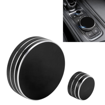 2 ชิ้นรถโลหะปุ่มควบคุมกลางกรณีสำหรับคาดิลแลค, For Cadillac (Black), For Cadillac (Blue), For Cadillac (Red)