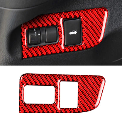 รถคาร์บอนไฟเบอร์ลำตัวสวิทช์สติกเกอร์ตกแต่งสำหรับ Subaru BRZ / โตโยต้า 86 2013-2017 ไดรฟ์ซ้าย, Trunk Switch, Left Drive