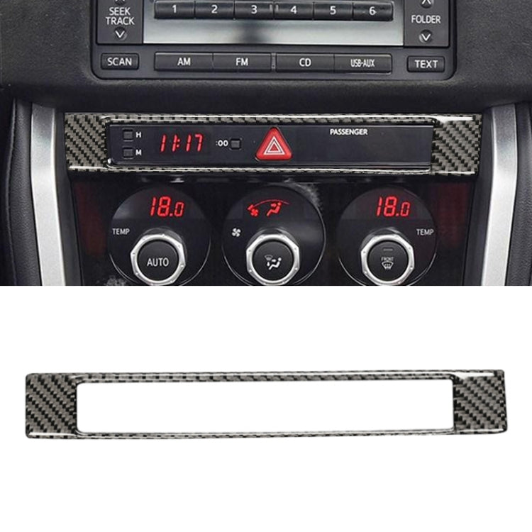 คาร์บอนไฟเบอร์ Central Control นาฬิกาตกแต่งสติกเกอร์สำหรับ Subaru BRZ/Toyota 86 2013-2017, ซ้ายและขวา Universal, Central Control Clock