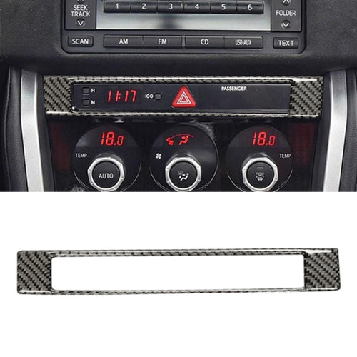 คาร์บอนไฟเบอร์ Central Control นาฬิกาตกแต่งสติกเกอร์สำหรับ Subaru BRZ/Toyota 86 2013-2017, ซ้ายและขวา Universal, Central Control Clock