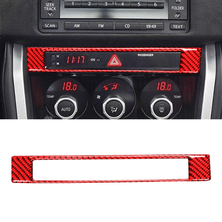 คาร์บอนไฟเบอร์ Central Control นาฬิกาตกแต่งสติกเกอร์สำหรับ Subaru BRZ/Toyota 86 2013-2017, ซ้ายและขวา Universal, Central Control Clock
