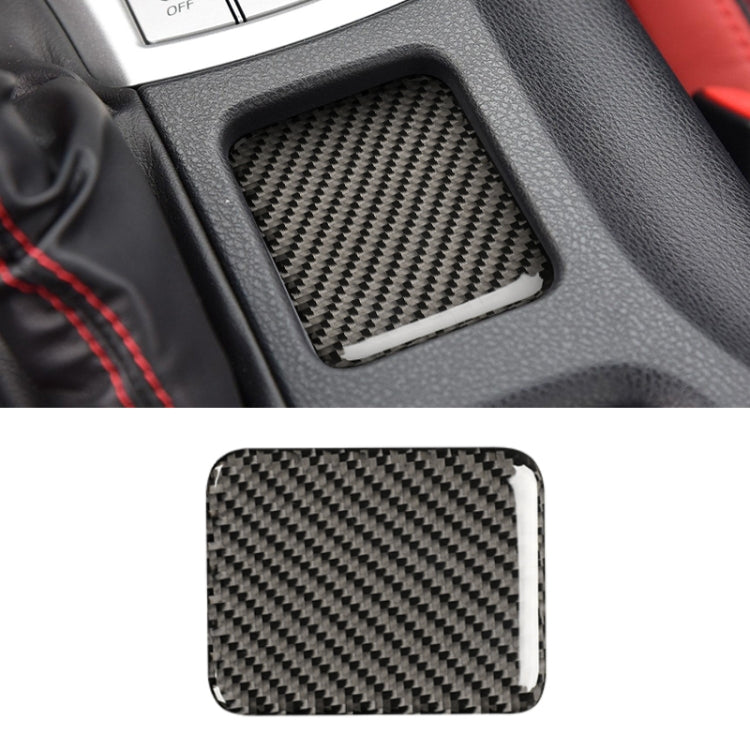 คาร์บอนไฟเบอร์ที่นั่งความร้อนแผงสติกเกอร์ตกแต่งสำหรับ Subaru BRZ / Toyota 86 2013-2019, ซ้ายและขวา Universal ไม่มีรู, Seat Heating Panel