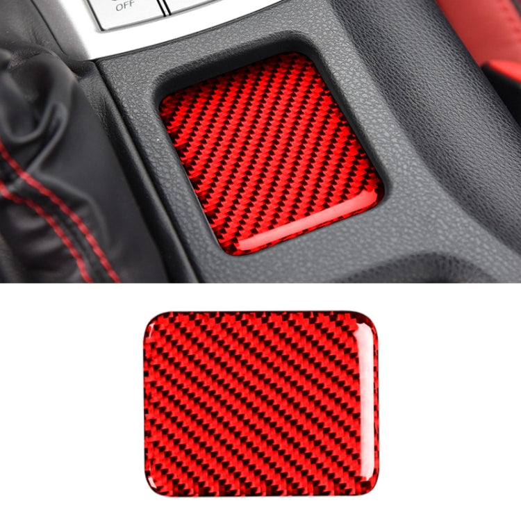 คาร์บอนไฟเบอร์ที่นั่งความร้อนแผงสติกเกอร์ตกแต่งสำหรับ Subaru BRZ / Toyota 86 2013-2019, ซ้ายและขวา Universal ไม่มีรู, Seat Heating Panel