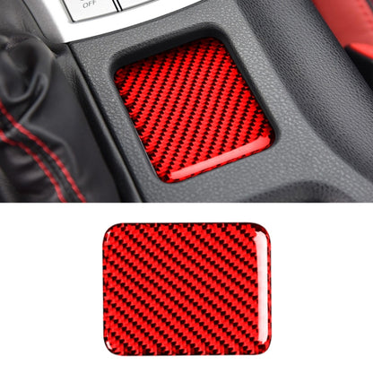 คาร์บอนไฟเบอร์ที่นั่งความร้อนแผงสติกเกอร์ตกแต่งสำหรับ Subaru BRZ / Toyota 86 2013-2019, ซ้ายและขวา Universal ไม่มีรู, Seat Heating Panel